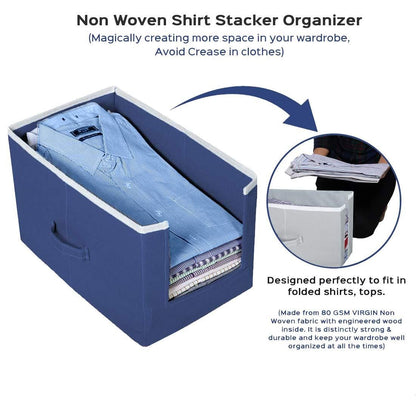 Closet Organizer - Foldable Shirt & Clothing Stackers (Pack of 4)