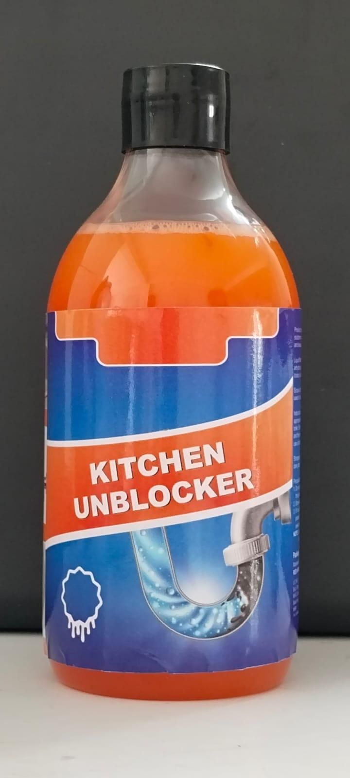 Kitchen Unblocker Dredging Agent – 300mL Powerful Drain Cleaner for Grease & Blockages