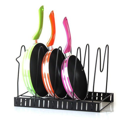 🛠️ Multipurpose Pan & Pot Organizer Rack (1 Pc)